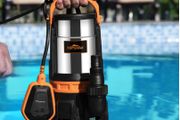 BRAND NEW sewage pump 1020n 2000l/h stainless steel pump sump pump for Swimming Pool Tub and Garden Irrigation and Long 32ft Cable