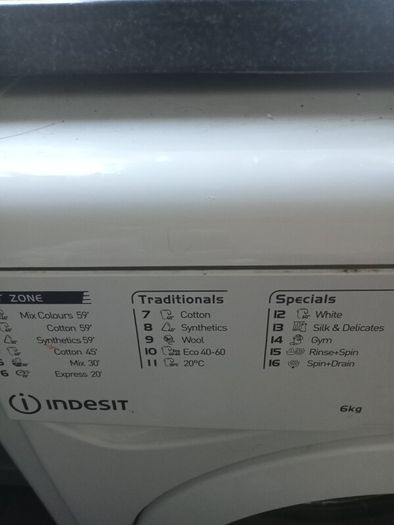 6 kg indesit pwo