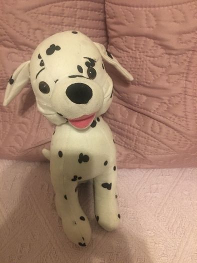 Dalmatian dog soft toy.