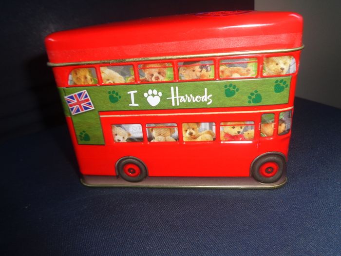 "Harrods" London Bus Metal Money Box for Sale