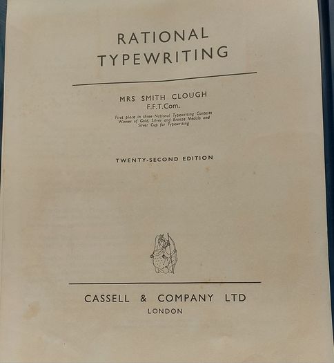 Vintage 1950 TypewriterManual