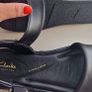 Clarks leather sandals black Image 7