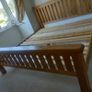 Super king size oak bed Image 3