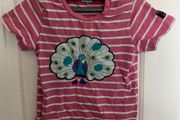 Pink stripes girl's top 92 Polarn O Pyret