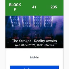 The Strokes 2x Seated Tickets (Face Value)