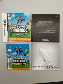 New Super Mario Bros Instruction Booklet And Inserts Nintendo DS