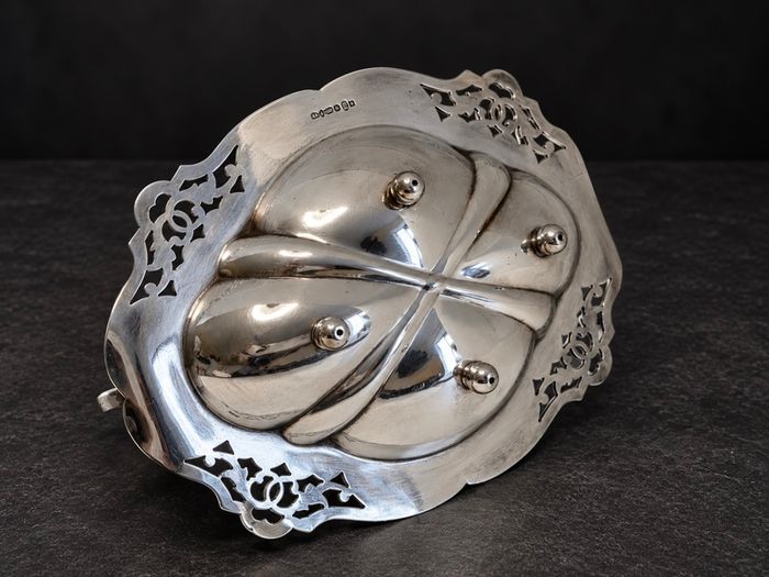 Vintage Silver-Plated Serving Basket