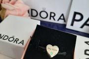 new genuine pandora MY HERO heart charm