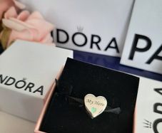 new genuine pandora MY HERO heart charm