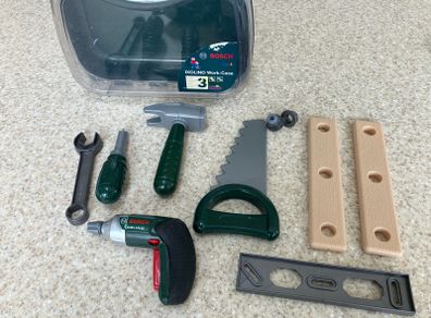 Kids Bosch Tool Kit with Case - Toy Drill Set - Age 3+