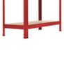 Storage Shelves 2 pcs Red 80x40x180 cm Steel and MDF Image 9