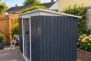 9ft x 4ft Metal Garden Storage Shed Tool House with Sliding Door