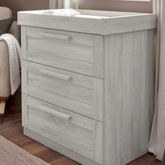 Atlas 3 Drawer Dresser & Changing Unit - Nimbus White