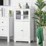 Bathroom Floor Cabinet Storage Unit Kitchen Cupboard W/ Doors & Adjustable Shelf (FREE POSTAGE) Image 2