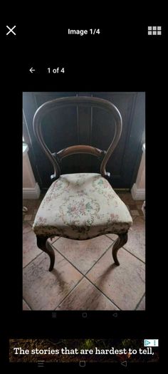 Lovely Victorian Spoon back chair. Good solid chair.