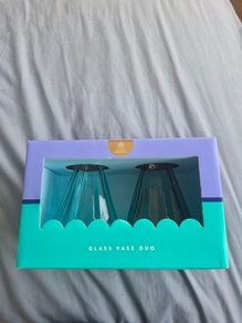 Two glass vases New