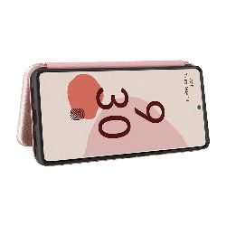 For Google Pixel 6 Pro Carbon Fiber Wallet Case Pink