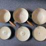 Le Creuset Cast Iron Moss Green Saucepan And Pot Set Image 6