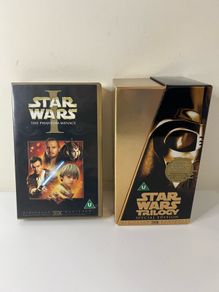 Star Wars Trilogy Special Edition Boxset and The Phantom Menace VHS Video