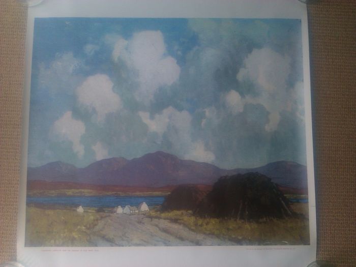 Connemara Landscape By Paul Henry - Ormonde Printing.