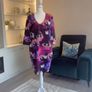 Ladies Purple and Pink Midi Dress by Nissa Image 5