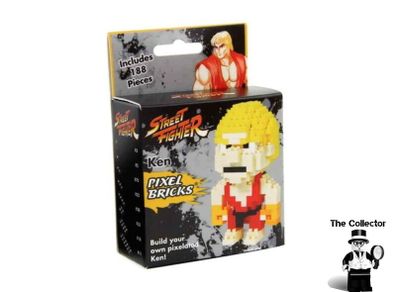 Capcom Street Fighter Ken Pixel Bricks Figure  Build Your Own Ken