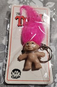 Vintage 80s Dam Troll Keyring