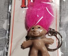 Vintage 80s Dam Troll Keyring
