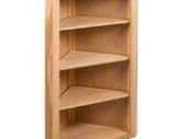 Corner Shelf 59x36x100 cm Solid Oak Wood