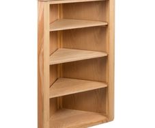 Corner Shelf 59x36x100 cm Solid Oak Wood