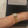 Diamond ring 0.96ct oval diamond GIA cert Image 5