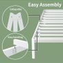3ft Single Bed Frame with Rounded Corner Legs Image 6