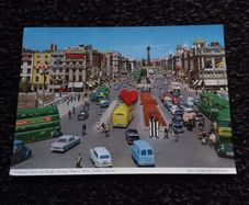 Ireland Postcard : O'Connell Street and Bridge , Showing Nelson's Pillar - A John Hinde Giant Postcard