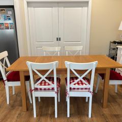 Dinning table with six chairs
