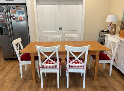 Dinning table with six chairs