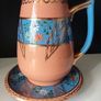 Vintage Teapot and Hot Water/Milk Pitcher with Trivet Image 7