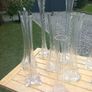 11 Art Noveau glass stem vases, bought in Vienna 70s, D18 Image 10