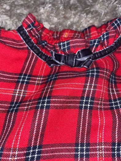 Red Tartan dress 2-3yrs