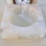 Vintage marble clock and ashtray Image 2