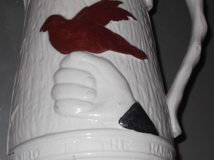 a rare stafforshire jug c1860