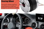 Quick-release Steering Wheel, Aluminum Alloy Adapter, Suitable for 6-Hole Steering Wheel Modifications and Racing Enthusiasts