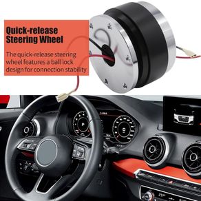 Quick-release Steering Wheel, Aluminum Alloy Adapter, Suitable for 6-Hole Steering Wheel Modifications and Racing Enthusiasts