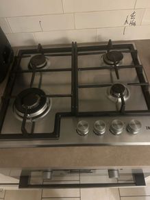 hob and oven 61cm wide x 51cm deep