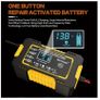 Car Battery Charger 12V 6A Pulse Repair LCD Display Smart Fast Charging AGM Deep Cycle GEL Lead-Acid Charger For Auto Motorcycle Image 3