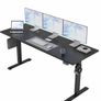 Electric Standing Desk, 160 x 60 cm Height Adjustable Sit Stand Desk with Splice Board and Memory Smart Pannel, Home Office Desks, Black Image 9