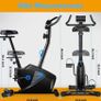 Exercise Bike Fitness Bike Advanced Home Trainer Stationary Bike Adjustable Magnetic Resistance for Home Gym Workout (FREE POSTAGE) Image 3