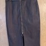 F&F Burgundy  Faux Leather   A- Line Skirt.  S.12.    B.N.W.T. Image 2