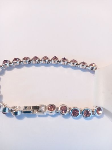 Pink Stones Tennis Bracelet