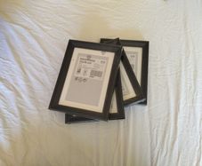 Four ikea picture frames