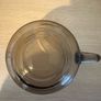 Retro Vintage ARCOROC France Fume Smoked Glass Cup and Saucer SPARES 1970s Image 3